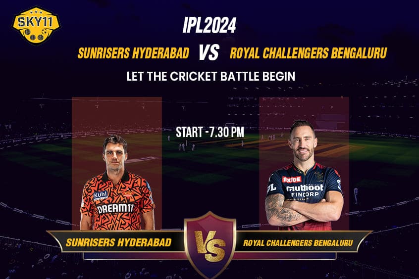 IPL 2024: Sunrisers Hyderabad vs Royal Challengers Bengaluru: Let the Cricket Battle Begin